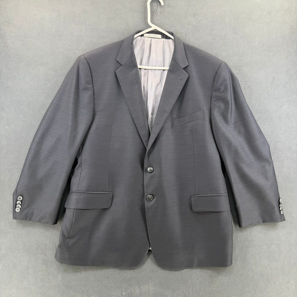 Joseph Abboud Ermenegildo Zegna Wool Blazer Mens 48S Custom Gray Sport Coat 1402
